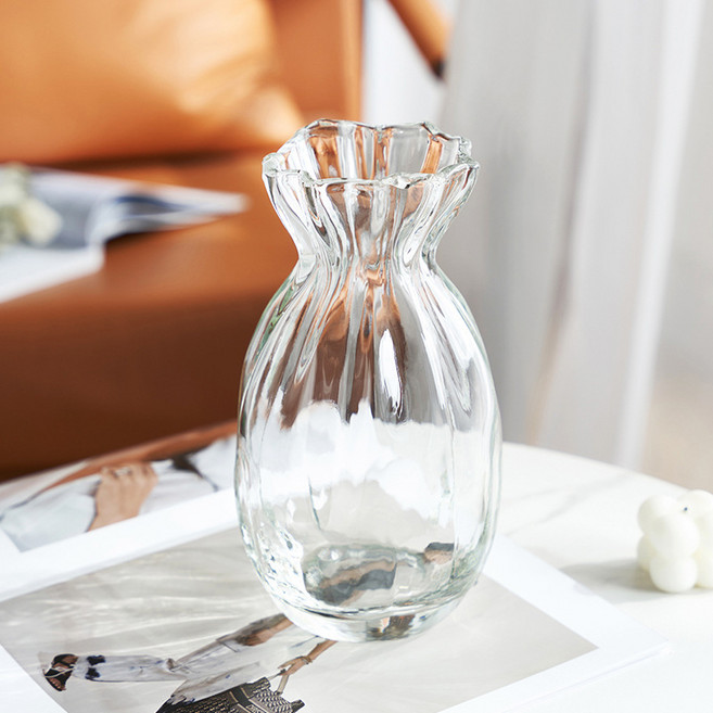에버하우스 글라스 버블 인테리어 화병, 투명