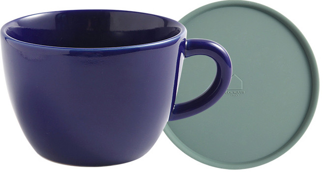 까사무띠 베네토 점보 머그 500ml, 딥블루, 1개