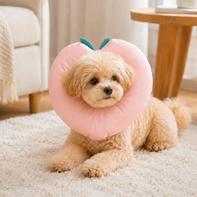 Pick&Pet 狗狗柔軟軟墊防舔保護頸圈 桃子