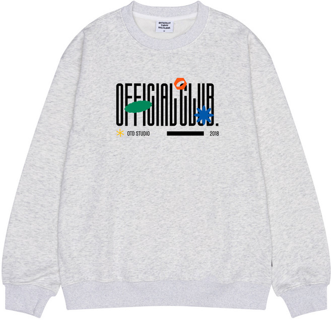 오티디 프리미엄 텐타덤블 기모 오버핏 피규어 보온 맨투맨 OT31027