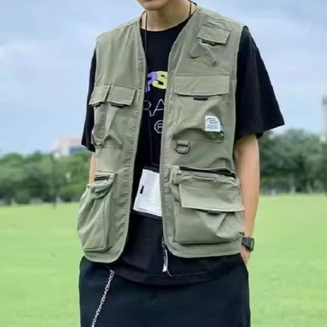 男士DM休閒口袋釣魚背心