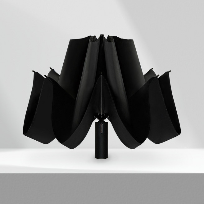 고티바쉬 이지클로즈 UV 차단 거꾸로 접이식 3단 암막 자동 우산 양산 자외선 우양산