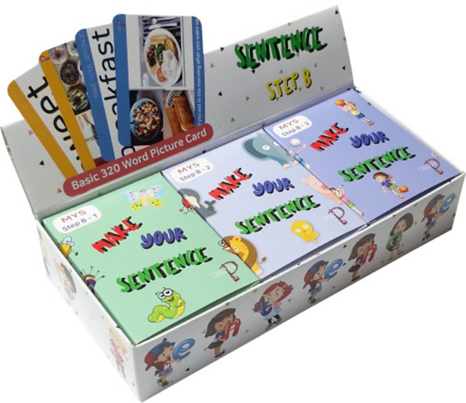 메이크유어센텐스 초등영어단어 이미지카드 320장 스텝B, 혼합색상, 1세트