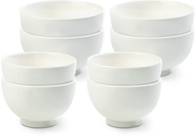 시라쿠스 메이플 공기 대접 세트, 화이트, 공기 4p + 대접 4p, 4세트