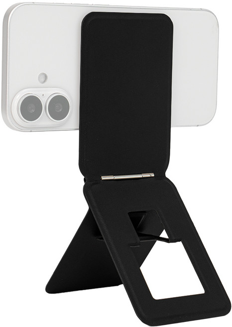 스페이스쉴드 맥세이프 스냅핏 트리포드 접이식 포켓 휴대폰 삼각 거치대, 블랙, 1개