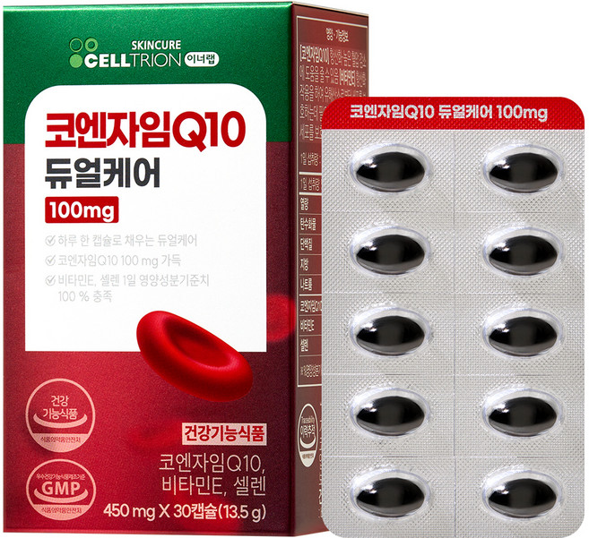 셀트리온 이너랩 코엔자임Q10 듀얼케어 100mg 13.5g, 30정, 1개