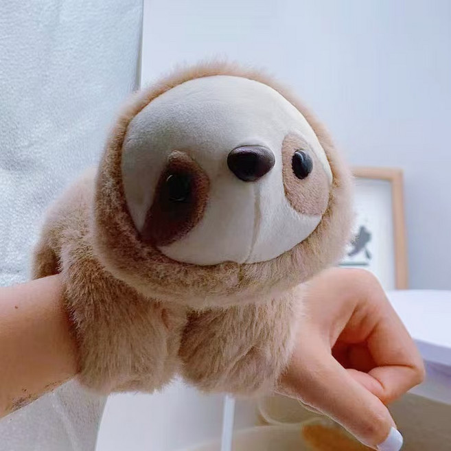 다다랜드 껌딱지 손목 부착가능 애착 밴드 인형, 20cm, 나무늘보, 1개