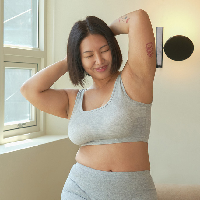 마른파이브 여성 날마다 모달 노와이어 편한 통기성 스포츠 요가 브라탑
