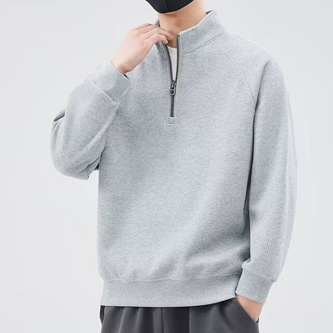 男士 DM 休閒半拉鍊毛衣