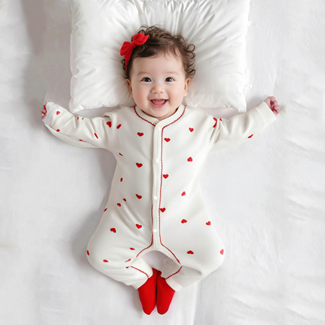 조이멀티 엠케이 다양한 순면 내의 긴팔 우주복 라인