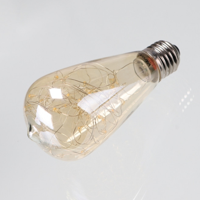 비츠온 LED 에디슨 눈꽃 전구 1.8W ST64-33, 1개
