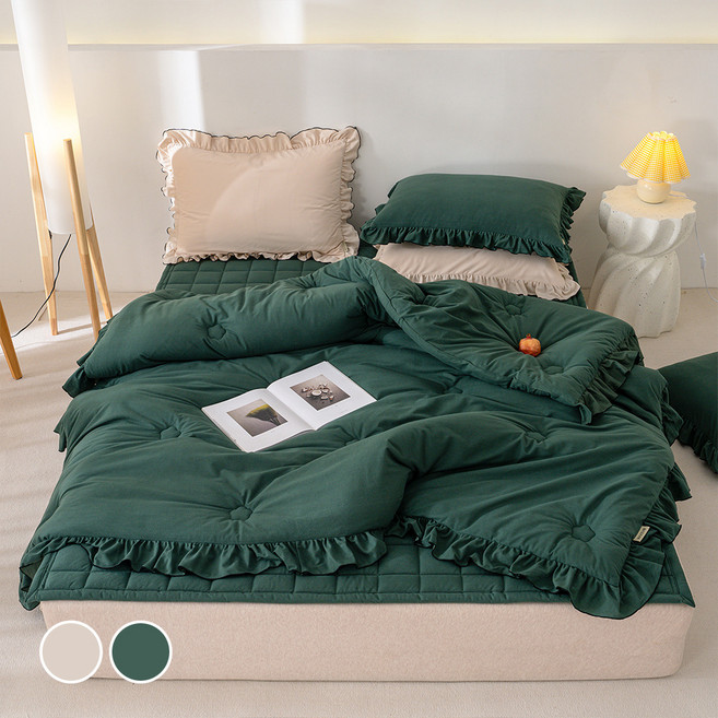 바자르 캐롤리 프릴극세사 침구 세트