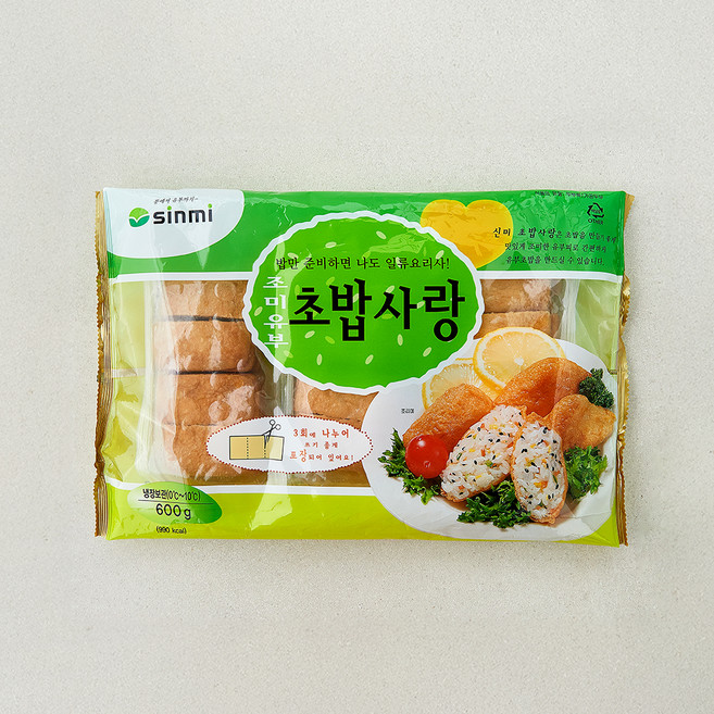 신미 조미 유부 초밥사랑 사각, 600g, 1개