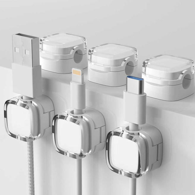 쥬롬 마그네틱 선정리 홀더, 1세트, 화이트