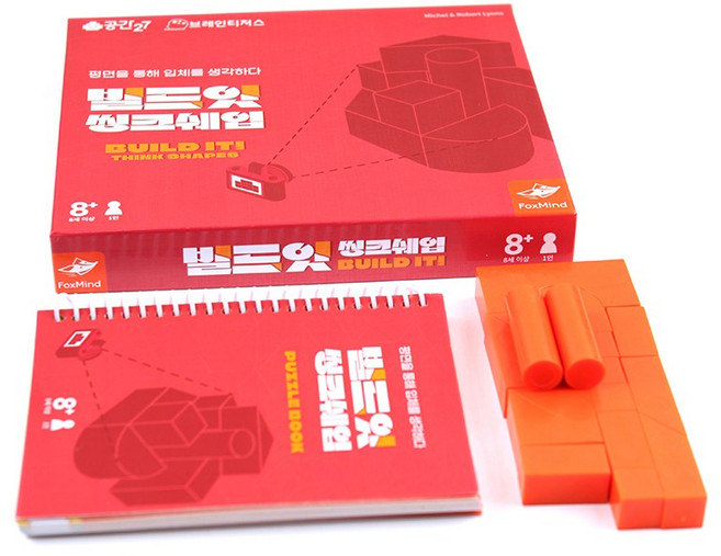 폭스마인드 빌드잇 씽크쉐입 두뇌트레이닝게임, 혼합색상, 1개