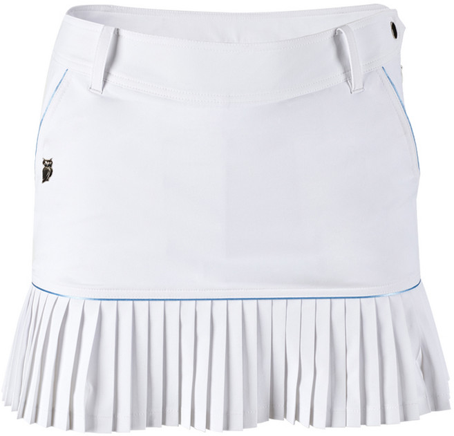 HALEY 여성용 A라인 밑단 플리츠 스커트 HU-WK1010