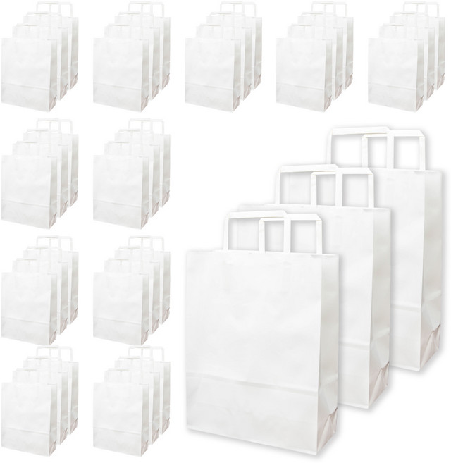 Good given 플랫쇼핑백 3p x 12개, 화이트