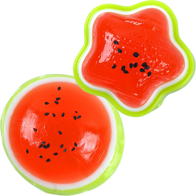 포포팬시 시원한 여름 수박 큐티 말랑이 수박, 랜덤발송, 70g, 2개