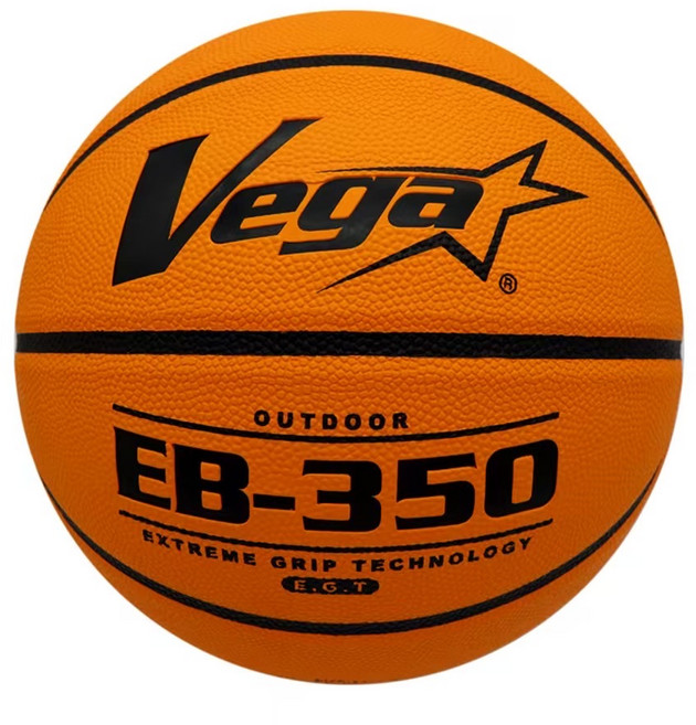 台灣 Vega EB350 系列7號橡膠籃球 橘色, 1顆, OBR-754O