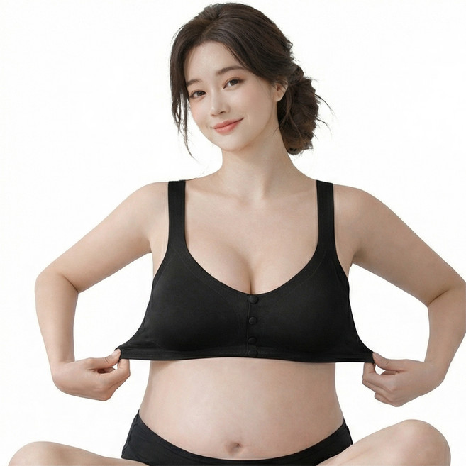 메오 노와이어 똑딱 일체형 수유 브라