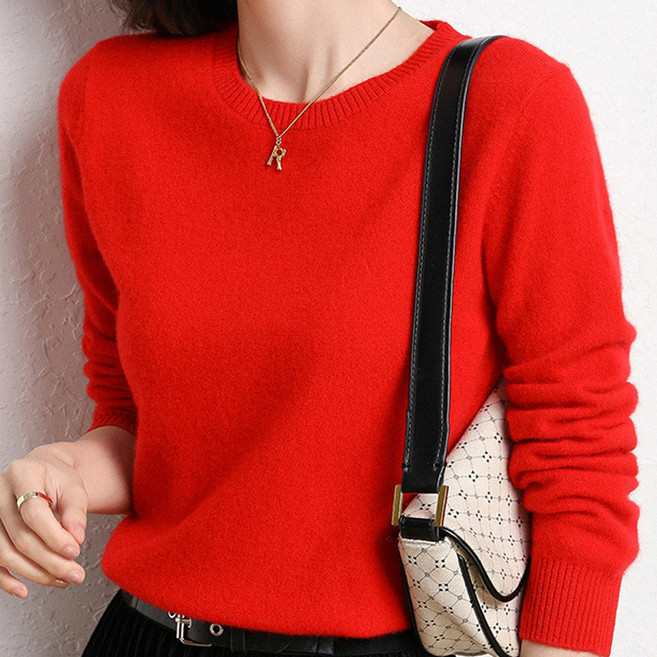 Paperments 女款柔軟多彩系列圓領日常針織衫 11228