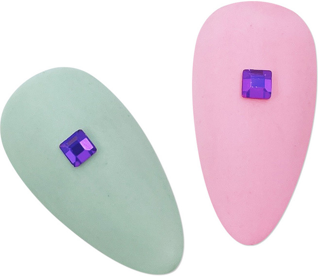 메이브라운 대용량 네일스톤 미니네모 3 x 3 mm 50p, 퍼플, 1개