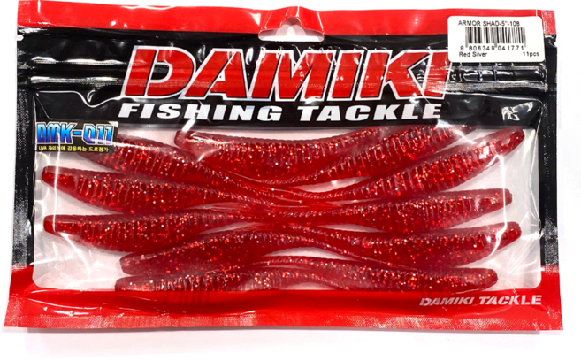 다미끼 아머쉐드 광어 다운샷 플라이훅, 108 RED SILVER, 7g, 1개