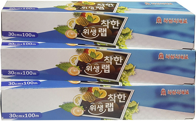 Chakhansikjaeryo 保鮮膜, 100m, 3入