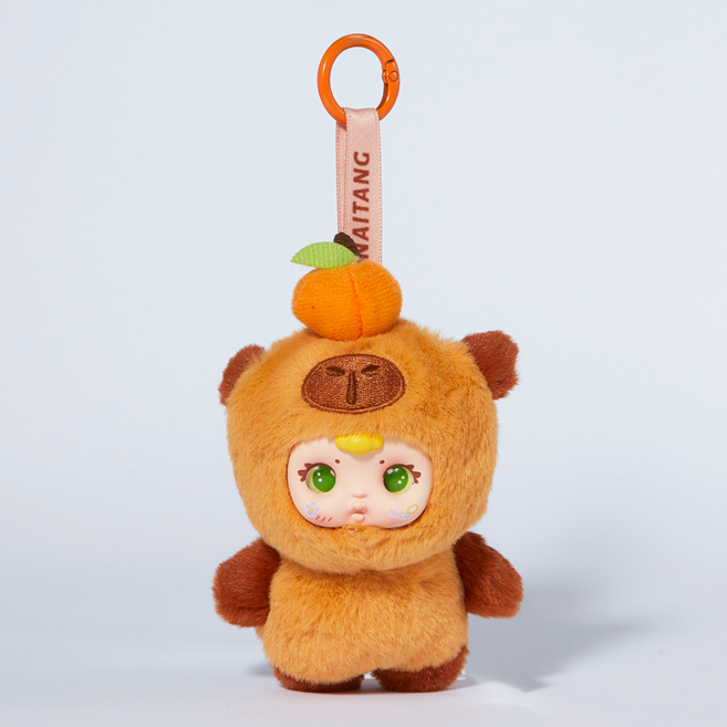 잼몬 애니몽즈 인형키링, 12cm, 캐러멜, 1개