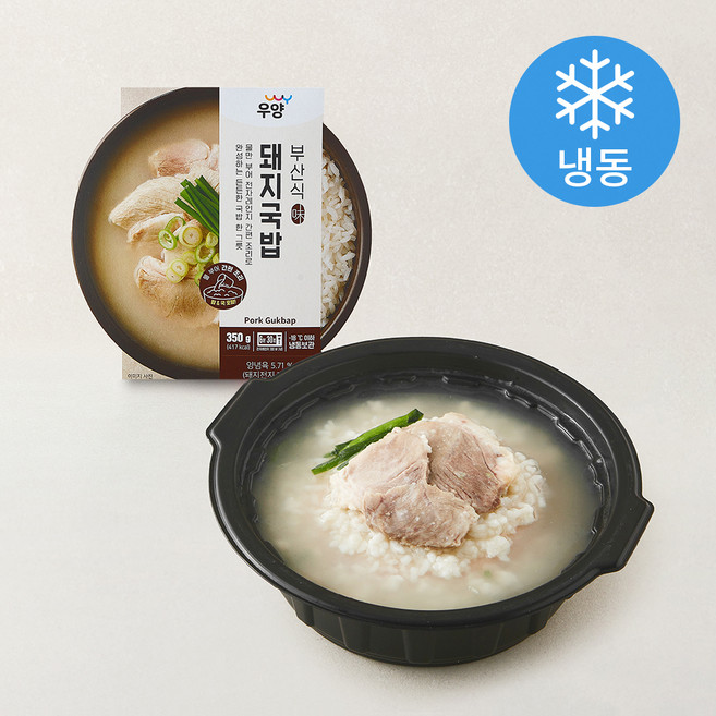 우양 부산식 돼지국밥 (냉동), 350g, 1개