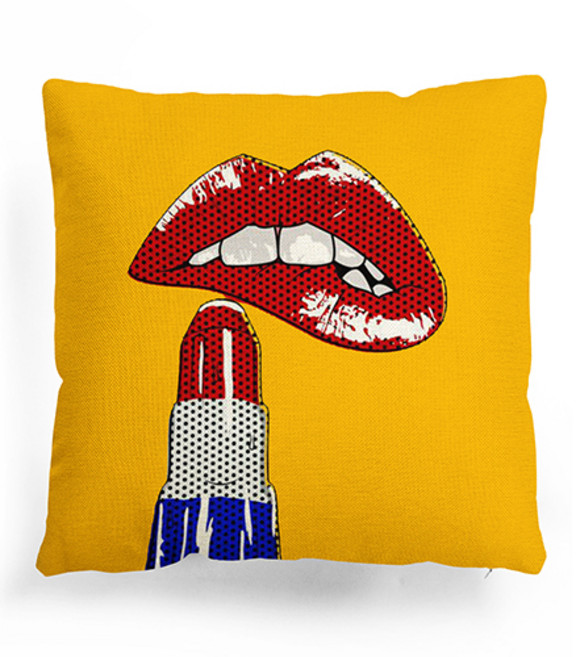 홈플로우 인상적인 레트로 팝아트 솜미포함 쿠션커버