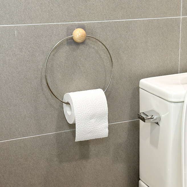 모나코올리브 무타공 휴지 홀더 링, 원컬러, 1개