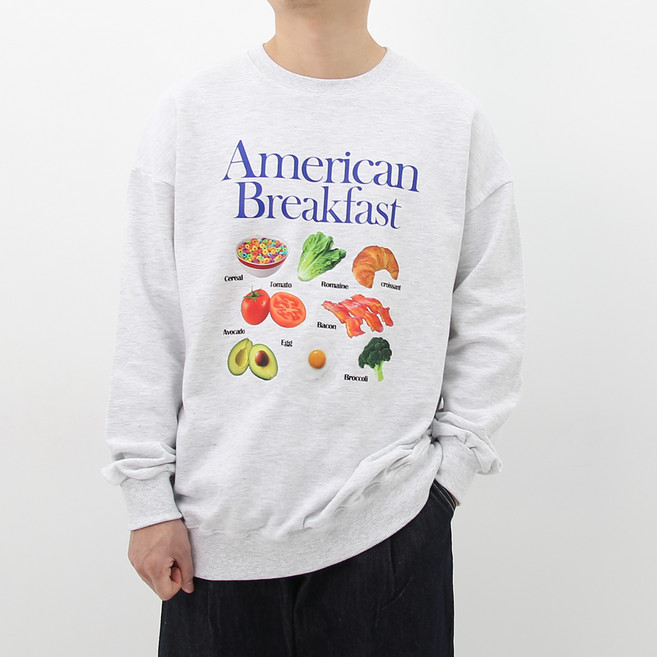 오티디 프리미엄 쮸리 블랙퍼스트 오버핏 맨투맨