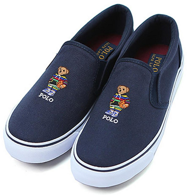 POLO RALPH LAUREN 兒童 Keaton 小熊圖案懶人鞋 RF103724C