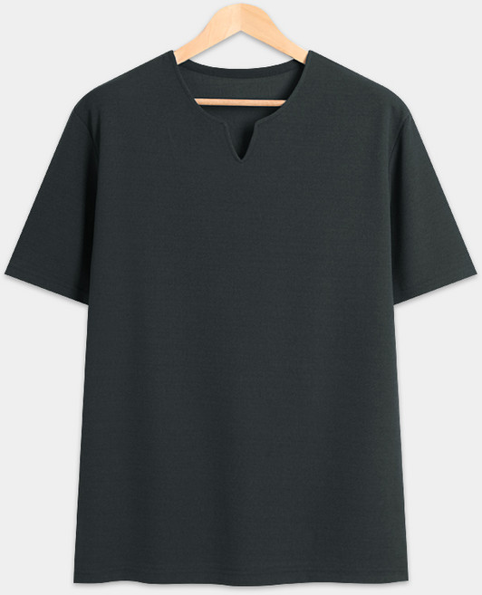 탑보이 앞트임 엠보 반팔티 LW003