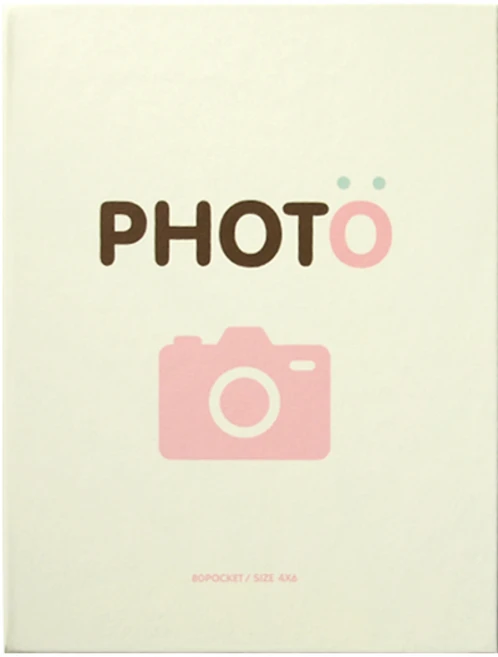 미니포토앨범 80포켓, 크림, 40매 - 쿠팡