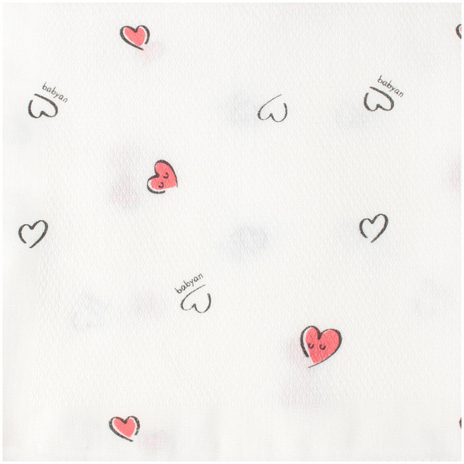 베이비앙 순면 나염 엠보손수건 10p