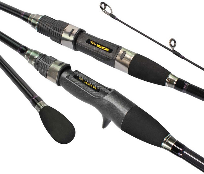 해동 다크스타 민물 배스 루어낚시대 S662M, 블랙