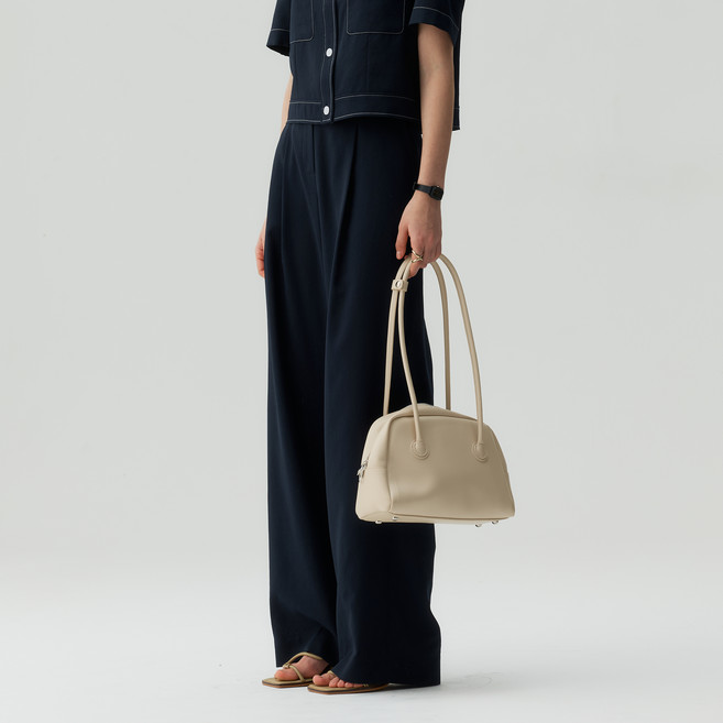 마인드브릿지 여성용 원턱와이드 스티치 배색팬츠 MZPT3231