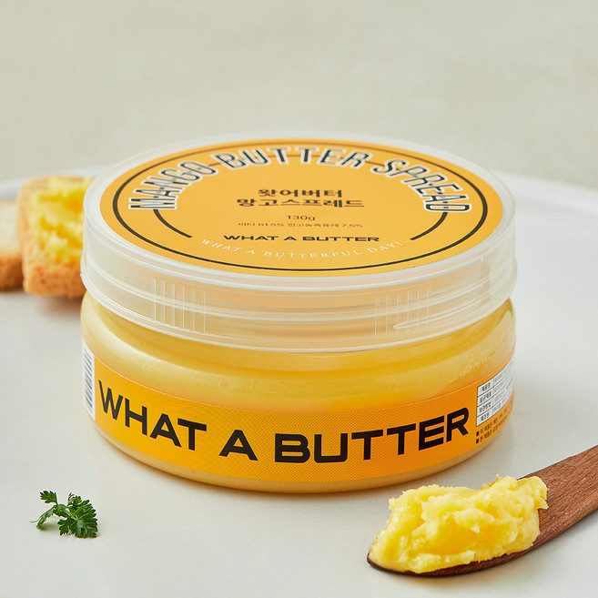 왓어버터 망고 스프레드, 130g, 1개