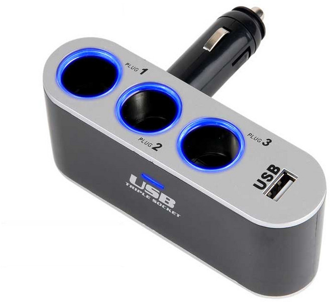 차량용 시가잭 3구 WF-0100, 1개