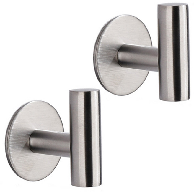 라라공방 인테리어 고급형 부착식 후크걸이, 그레이, 2개