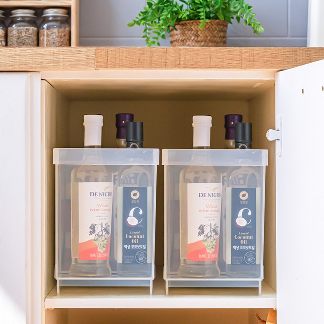 창신리빙 다용도 깊은 저안 트레이, 투명, 2개