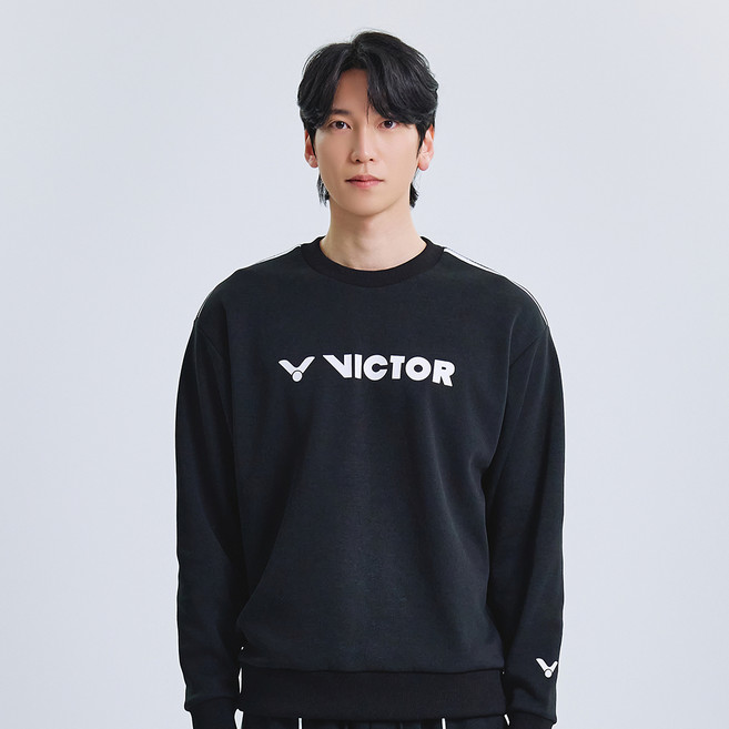 빅터 라인플레이 배드민턴 맨투맨 티셔츠 VT25ATL017U