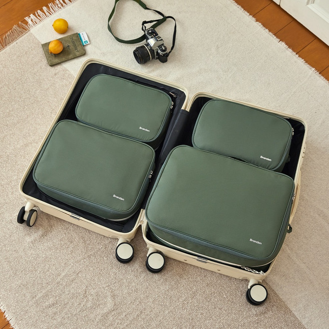 BRANDEN 倍登 第二代旅行用體積縮小衣物壓縮袋組 4入組