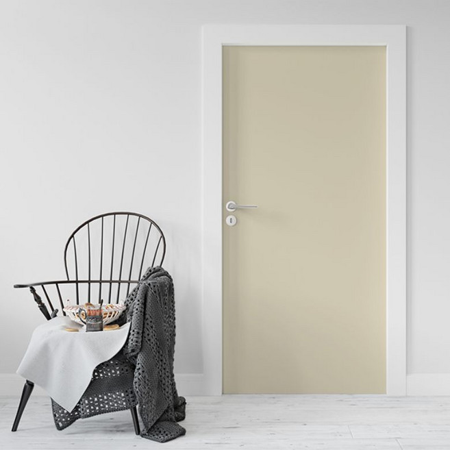 로즈로사 현관문 방문 시트지 2p, 07베이지, 100 x 210 cm