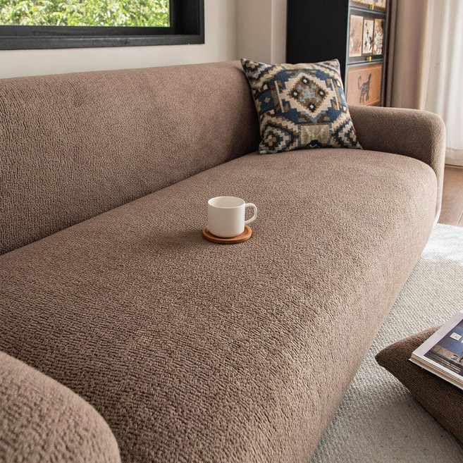 러빙랩 플랙시아 고탄력 만능 쇼파커버, 커피, 1개