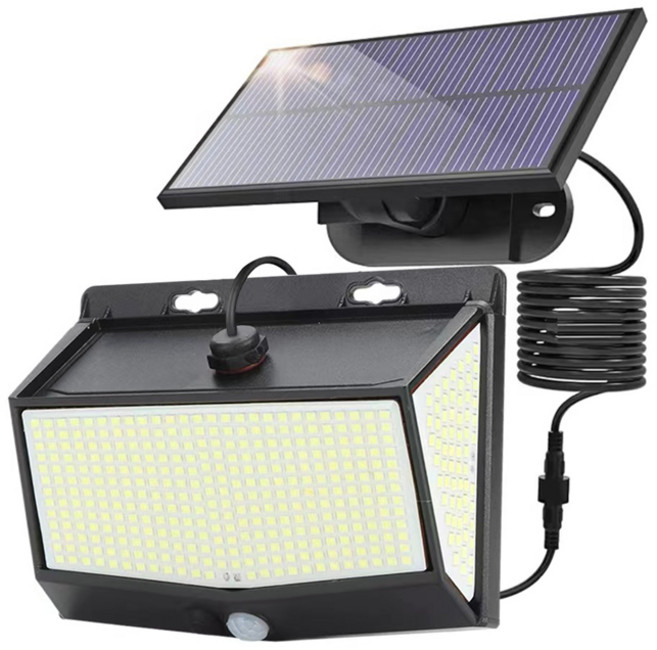 초고스펙 468구 패널 분리형 LED 태양광 센서등, 백색, 1개