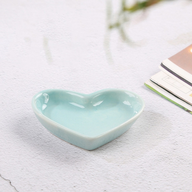 파라주니 컬러 미니 하트 종지 HJ1301, 스카이블루, 2개