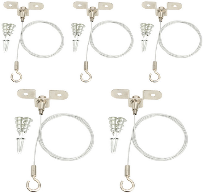 천정부착 고하중 와이어 걸이 세트, 혼합색상, 5개